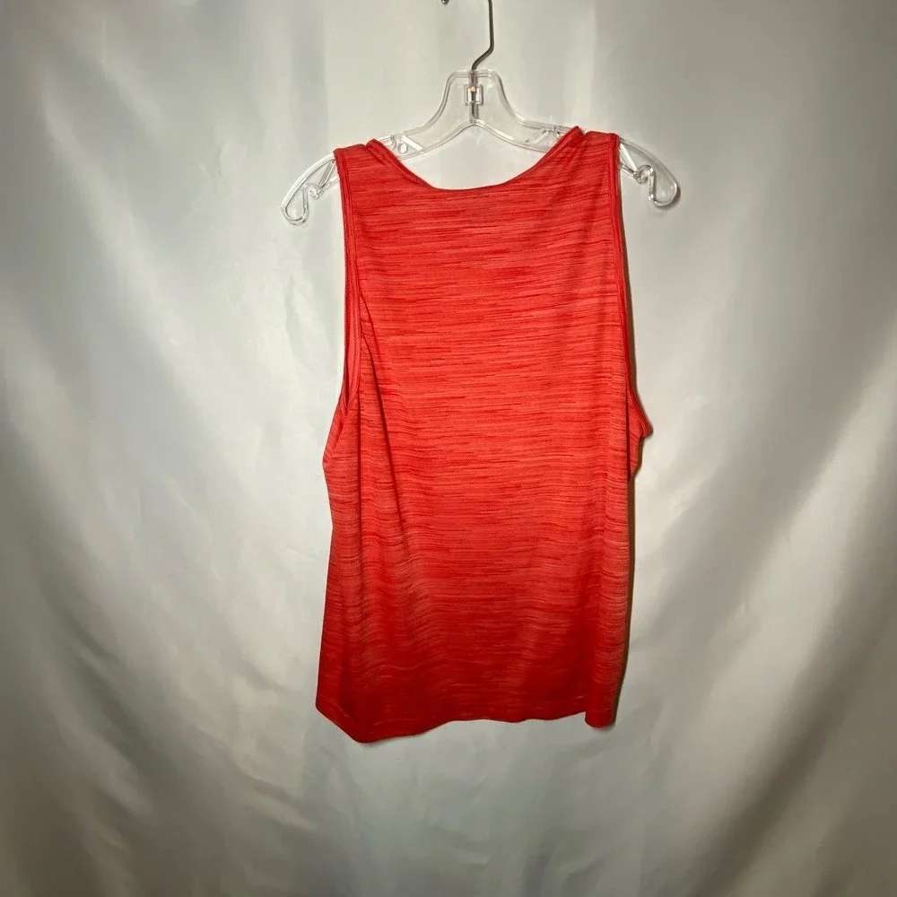Adidas Mens Climalite Tank Top Orange Space Dye Athletic Singlet Medium - Picture 4 of 6